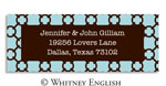Whitney English Address Labels - Blue Links (Holiday) (615269)